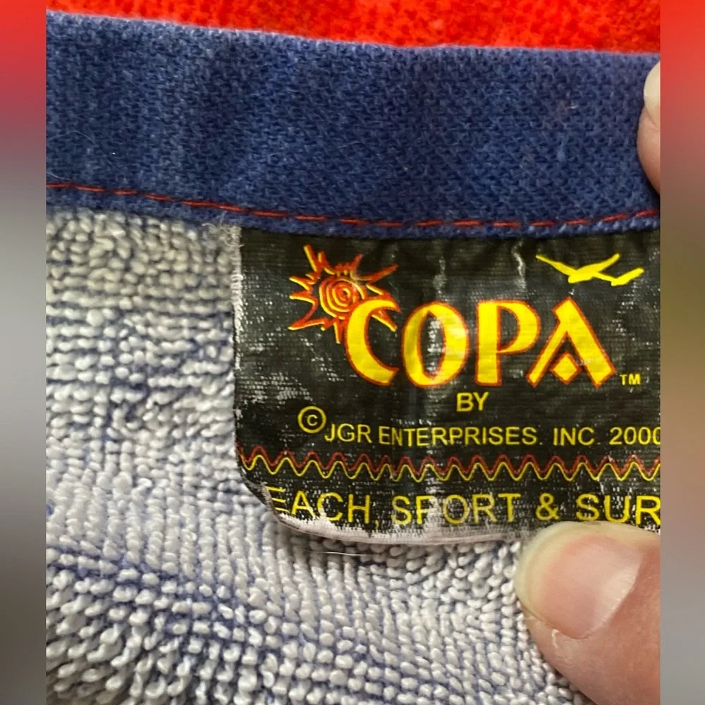 Vintage Copa Sun Moon Celestial Face Cotton Towel Beach Y2K 2000 Psychedelic A15